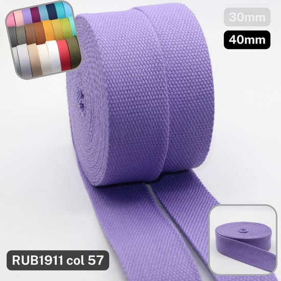 CEINTURE SAC DE 3 MÈTRES EN COTON 4CM