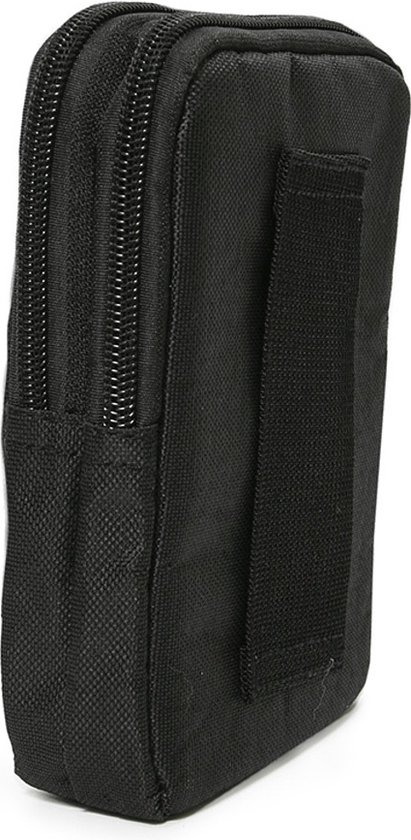 Technosmart Zwarte fannypack met ritssluitingen