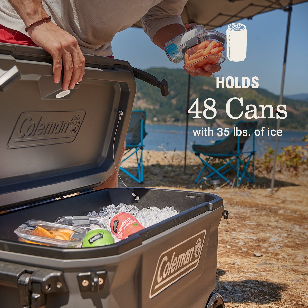 Coleman 65QT Convoy Cooler - 66 liter koelbox - 5 dagen ijs