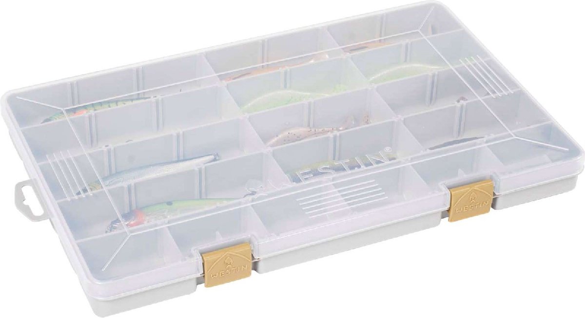 Westin W3 Visgereibox Transparant 35.5 x 22.5 x 3.5 cm