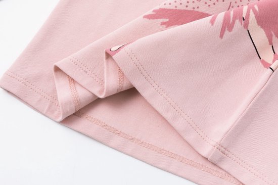 Snoezige Roze Eenhoorn T-shirt voor Meisjes - Lang en Geschikt voor Baby's en Peuters