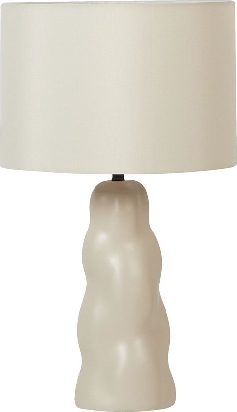 VILAR - Lampe de table - Beige - Céramique