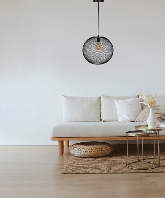 Urban Living - Lampe à suspension Modern Spirit Ronde - Zwart - Métal