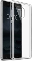 DrPhone TPU Hoesje - Transparant Ultra Dun Premium Soft-Gel Case - Geschikt voor Nokia 3