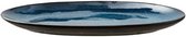 BITZ Schaal ovale 36 x 25 cm Zwart/Donkerblauw
