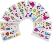 12 VELLEN Meisjes Stickers - 72 Stickers - Aankleedpop - Uitdeelcadeaus - Traktatie voor Kinderen - Speelgoed