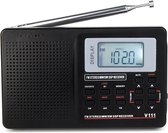 Draagbare Radio - Speaker - Wekker - Timer - Fm - Stereo/Mw/Sw - Wereld Ontvanger - Led Display - Vakantie - Compact