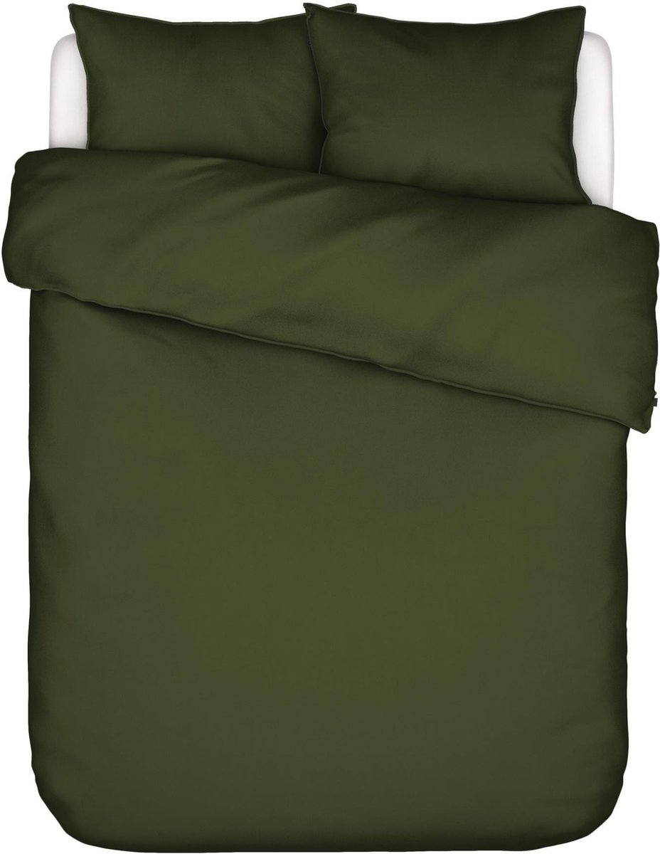 ESSENZA Minte Dekbedovertrek Mosgroen - Lits-Jumeaux XL – 260x200/220 cm