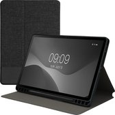 kwmobile cover adapté pour Samsung Galaxy Tab S9 - Étui fin pour tablette avec support - Housse pour tablette anthracite / noir