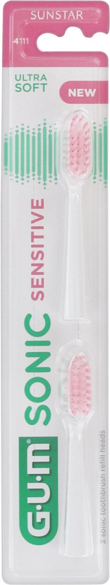 GUM Sonic Sensitive Opzetborstels - 2 stuks