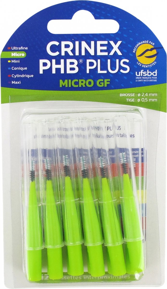 Goedkoopste Crinex Phb Plus Micro Plus 0,9 12 Interproximale Borstels