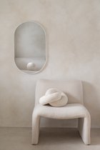Nordic Style® Wandspiegel 80x50cm | Mat Wit | Scandinavische Spiegels | Wandspiegel | Badkamerspiegel | Gangspiegel