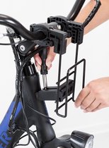 Trixie panier vélo pour guidon nylon noir / gris 41x26x26 cm
