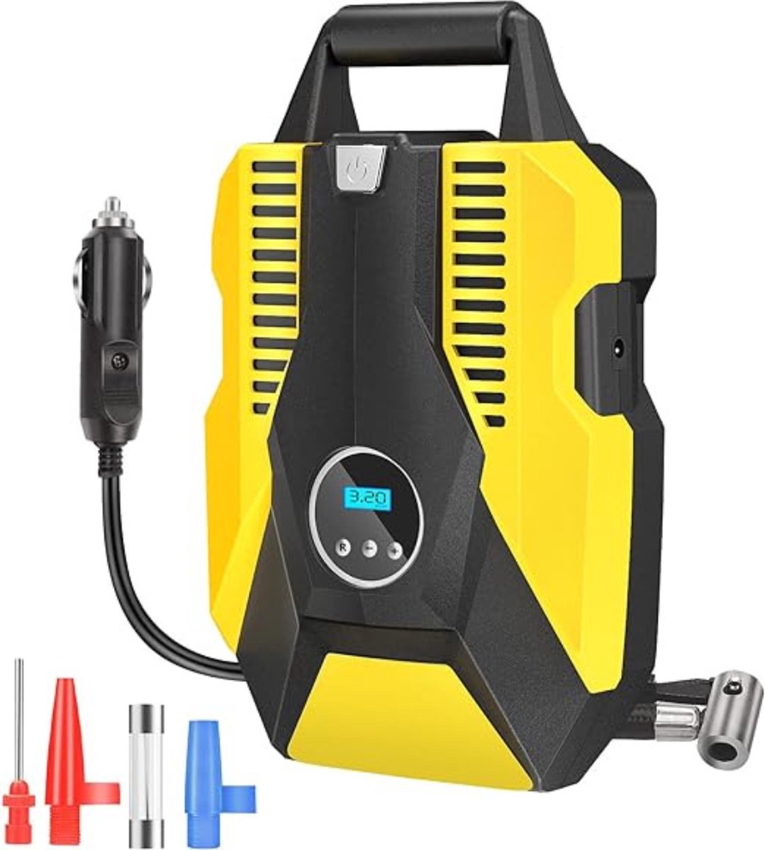 Thuys Luchtcompressor – Elektrische Luchtpomp – Bandenpomp – Auto – Draagbare Compressor – Autobanden – 12V pomp – Compressor Fiets