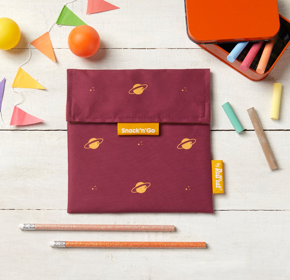 Roll'Eat snack and go - snack zakje - icons - Saturnus