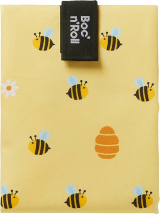 Roll'Eat ®- Boc'n'Roll Young | Borsa Porta Panini, Sacchetto Riutilizzabile ed Ecologico senza BPA, Surf