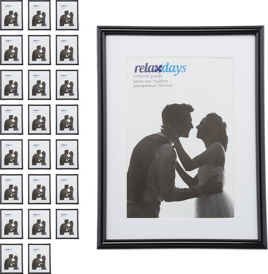 Giftdecor Fotolijstje voor 15 x 20 cm foto - zwart - metaal | Leen Bakker Giftdecor Fotolijstje voor 15 x 20 cm foto - zwart - metaal | Leen Bakker