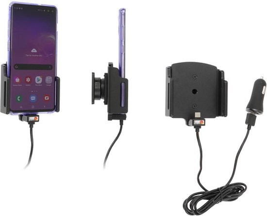 Connecteur Brodit chargeur de support réglable 75-89 / 10.02) avec l' USB-C - sig.plug USB QC3. 0