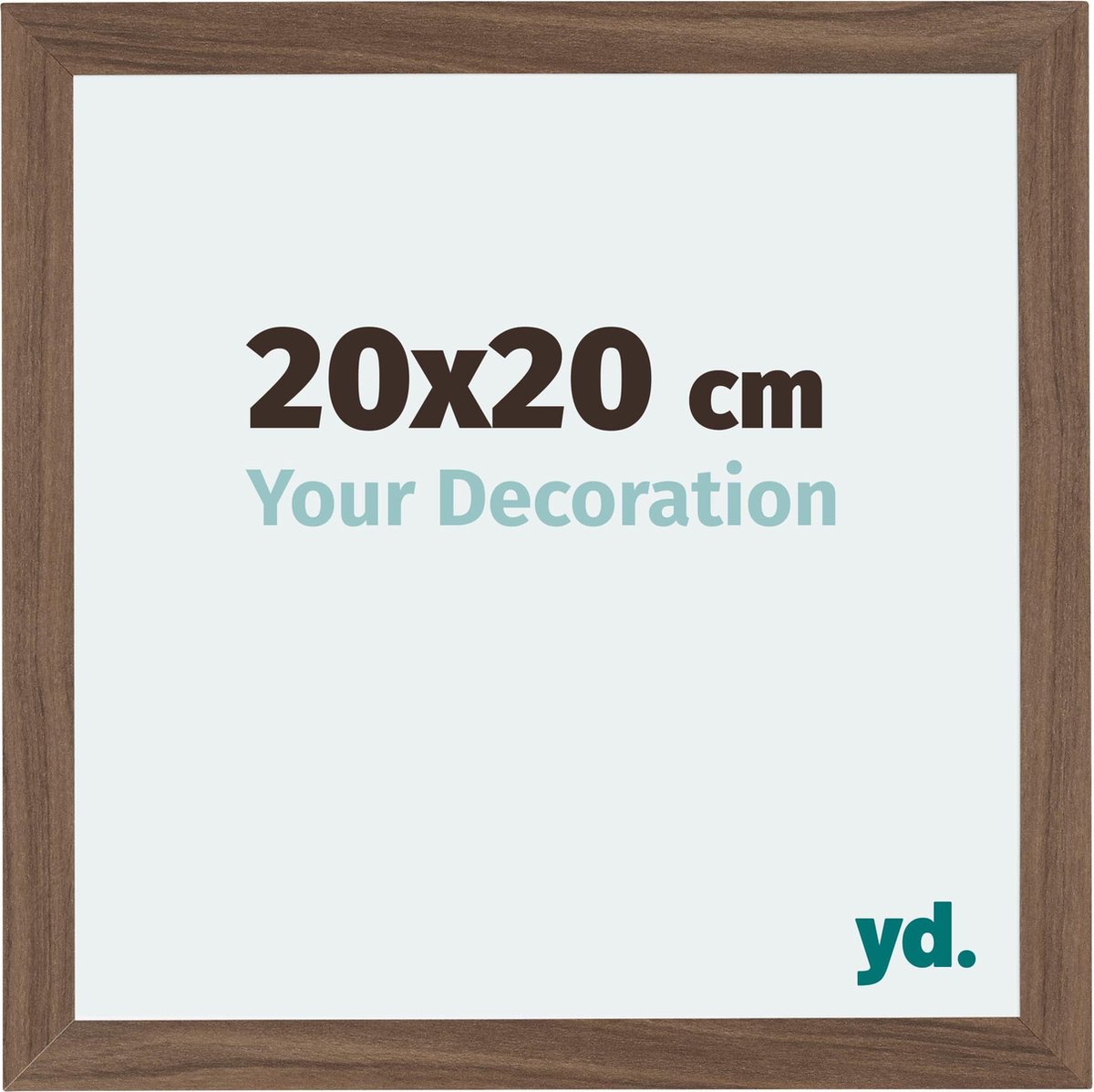 Your Decoration - Fotolijst 20x20 cm - MDF - Walnoot Donker - Mura
