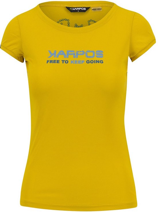 Karpos Val Federia T-shirt Met Korte Mouwen Geel M Vrouw