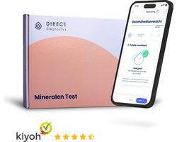 Direct Diagnostics ® Mineralen Test - Zelf Bloedwaarden testen vanuit Huis - Krijg inzicht in je Mineralenstatus - Resultaat binnen 48 uur - Met Aanbevelingen van Arts