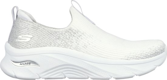 Skechers Arch Fit D'Lux - Glimmer Dust Dames Instappers - Wit - Maat 41