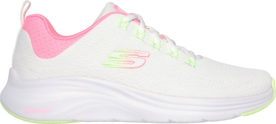 Skechers Vapor Foam Dames Instappers - Wit/Roze - Maat 40