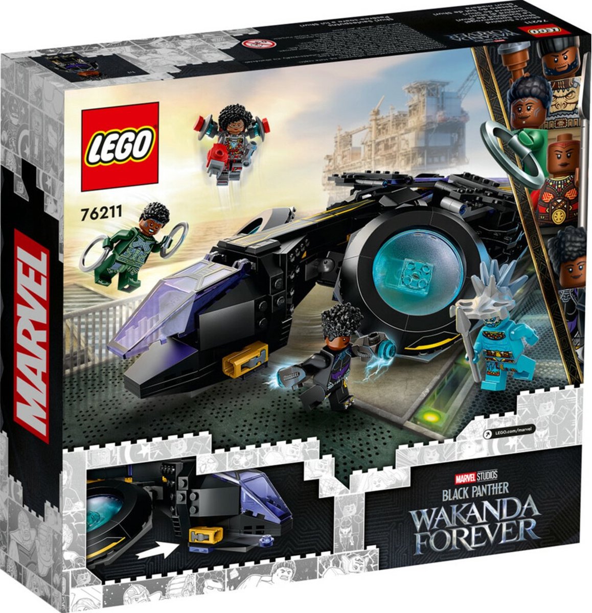 LEGO Marvel Super Heroes 76211 Marvel Shuri's Sunbird Constructie Speelgoed