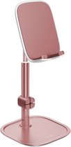 Baseus Aluminium Telefoon/Tablet Bureauhouder – Verstelbaar – Roze Goud SUWY-A0R