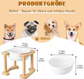 hondenvoerbak op standaard, antislip, dog feeding station