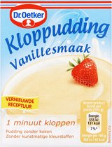 Dr. Oetker Kloppudding vanillesmaak 12 pakjes x 74 gram