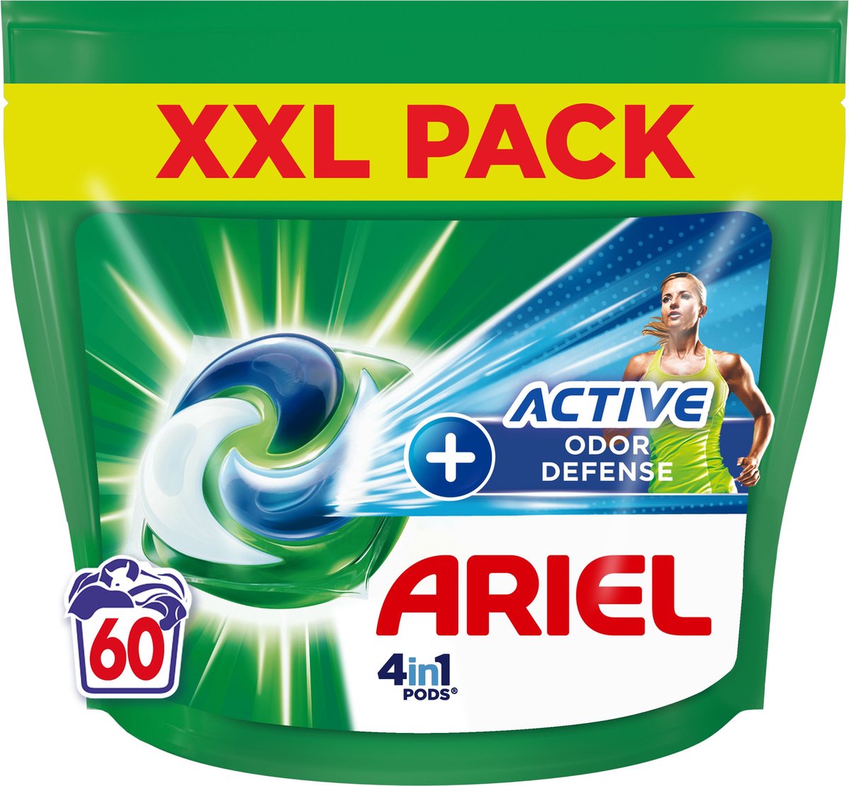 Ariel 4in1 Wasmiddel Pods + Actieve Geurbestrijding - 60 Wasbeurten op Prijzenvolger.com