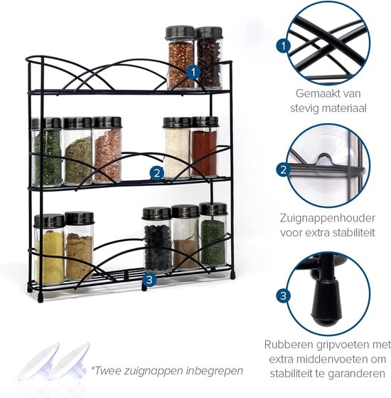 Metaltex Gewürzkarussell Spice 8 Glas 15x16x14,5cm