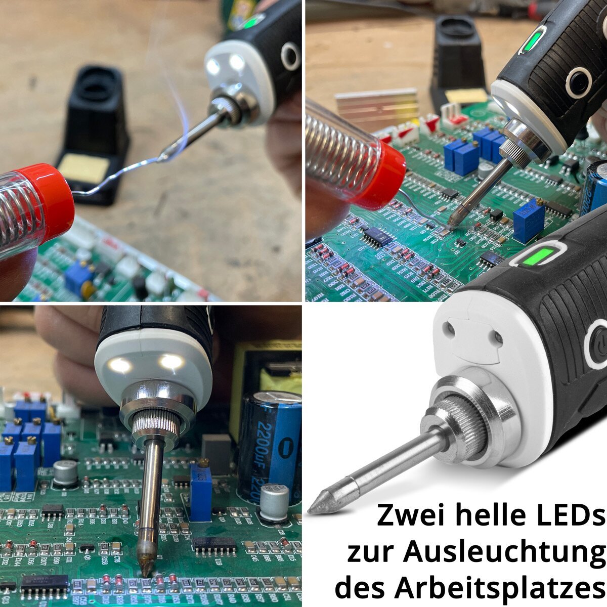 STAHLWERK accu-soldeerbout BLK-8 ST USB-soldeerapparaat | Soldeerstation | Soldeerpistool met 8 Watt vermogen en 480°C piektemperatuur voor solderen en desolderen – foto 6