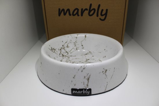 Marbly - White Gold - 470 ml - MARMER - voerbakken en drinkbakken