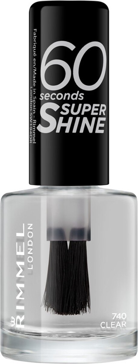 Rimmel - Nagellak 60 Seconds SuperShine 740 Clear - 3 x 8 ml - Voordeelverpakking
