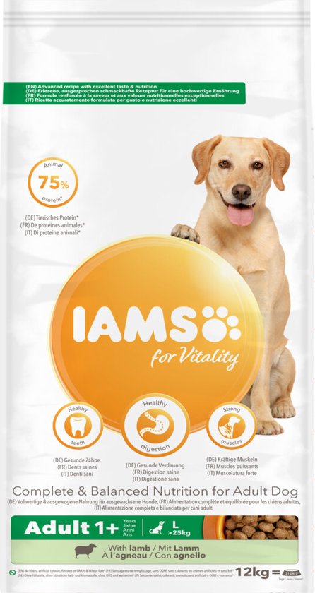 Iams Dog Adult Large Lam 12 kg