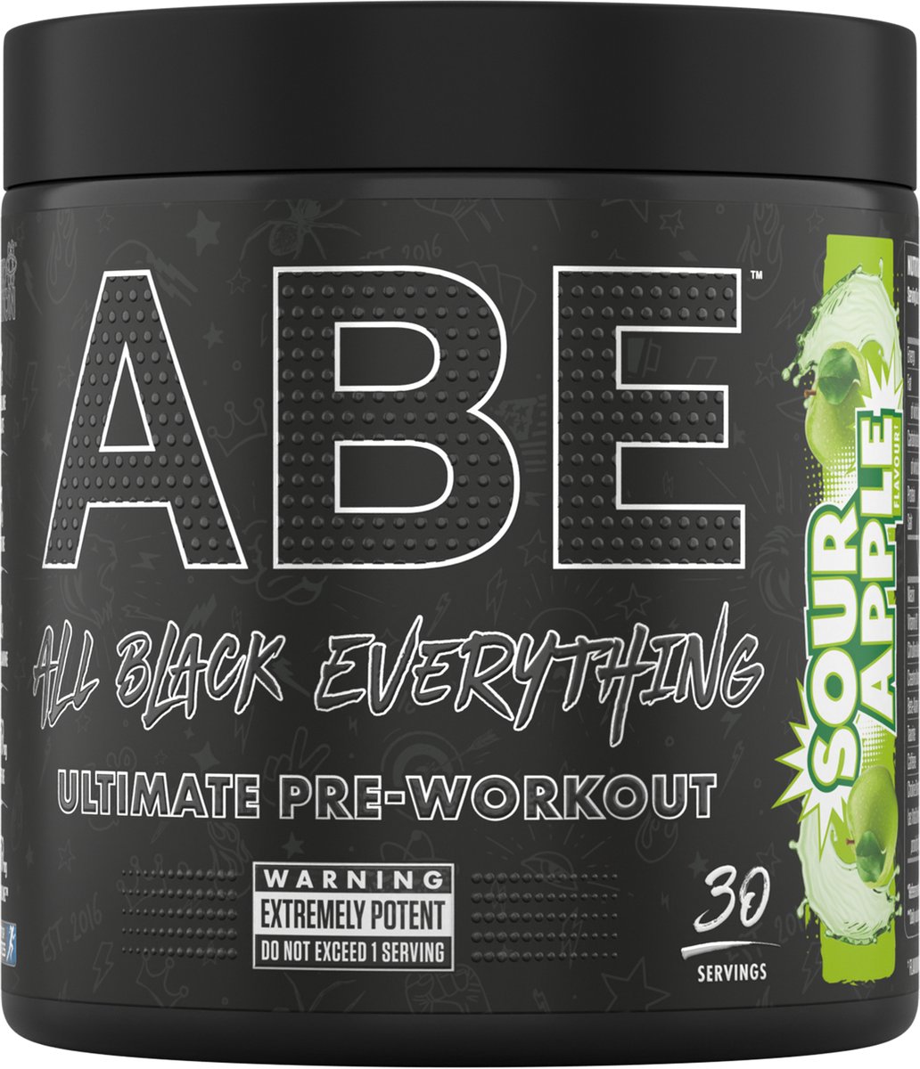 Goedkoopste Applied Nutrition - ABE Ultimate Pre-Workout - 375 g - Sour Apple Smaak - 30 servings