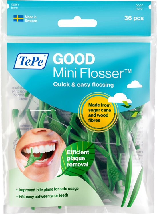 Foto: 3x tepe good mini flosser 36 stuks