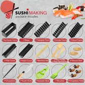 Sushi Maken Kit Sushi Maker Set voor Beginners 20 Stuks Plastic Premium Set Sushi Tool Set Sushi Rijst Roll Mold Vormen, DIY Sushi Prefect Thuis Sushi Tool.