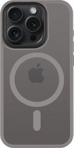 iPhone 15 Pro Hoesje - Tactical MagForce Hyperstealth - Geschikt voor magsafe Licht grijs