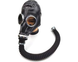 KG Rubber Gasmasker Met Slang en Filter SM | BDSM | Rubber | Flexibel | Extreme SM | Rollenspel Sex