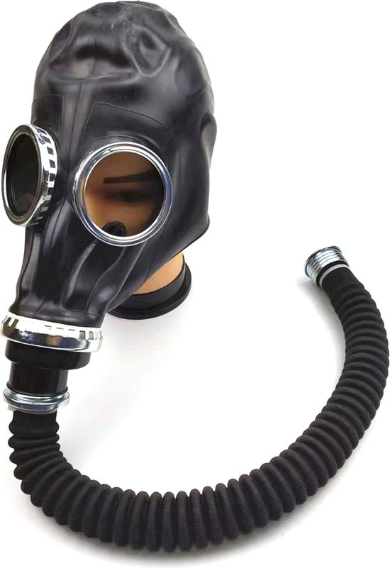 Rubber Gasmasker Met Slang en Filter SM | BDSM | Rubber | Flexibel |  Extreme SM |... | bol