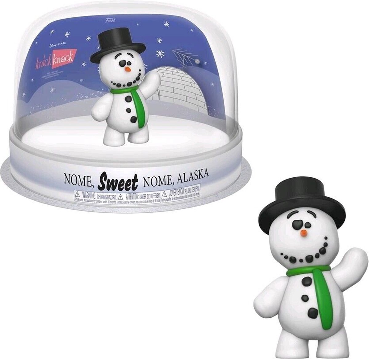 Funko Knick Knack Snowman Disney Pixar Funko Limited Edition 12 Days of Christmas Nome Sweet Nome Alaska
