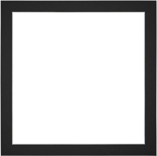 Votre Déco Passe-Partout - Format cadre 40x40cm - Format photo 34x34 cm - Zwart