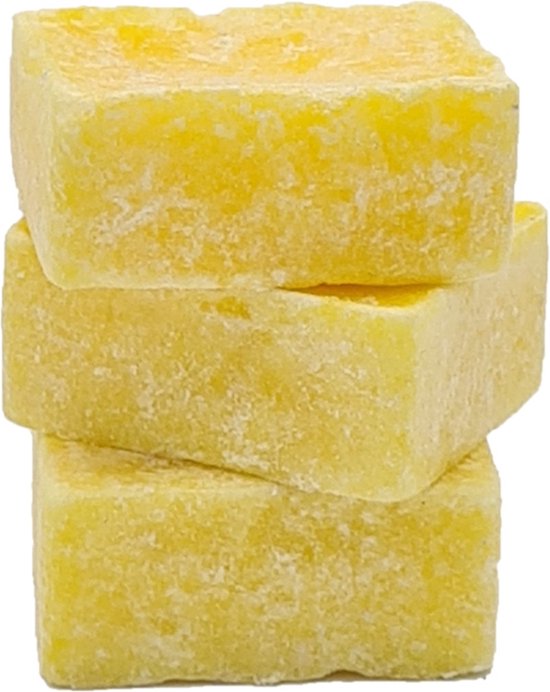 Deco4yourhome® - 3x Cubes d'Ambre - Citron - Citroen - 3 Pièces - Ambre - Cubes - Cubes de parfum