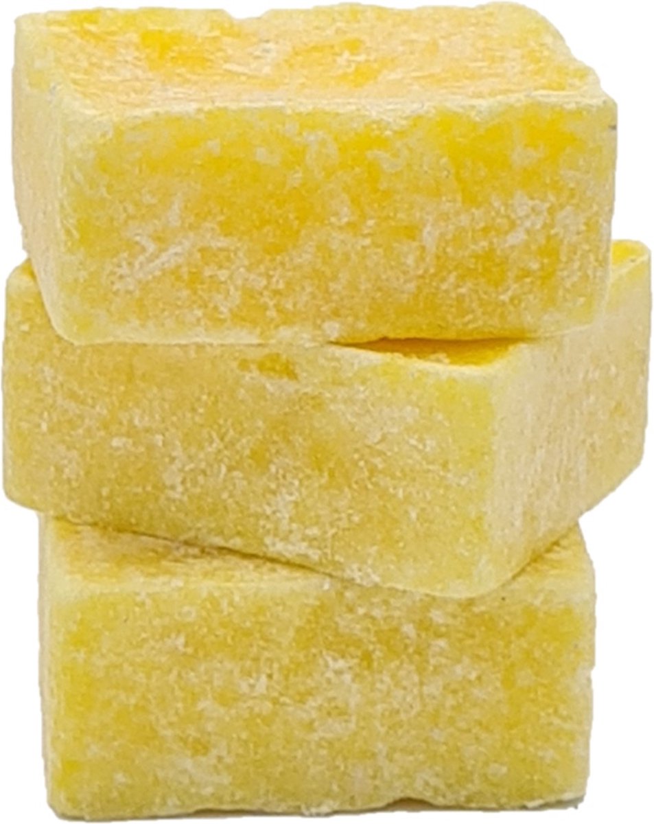Deco4yourhome® - 3x Amberblokje - Lemon - Citroen - 3 Stuks - Amber - Blokje - Geurblokjes