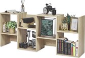 boekenplank, kunstzinnige moderne boekenkast, boekenrek, opbergrek planken boekenhouder organizer voor boeken, 59.5 x 29 x 142 cm