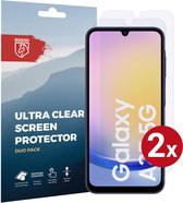 Rosso Lot de Duo films de protection d'écran Ultra transparents adaptés au Samsung Galaxy A25 | Feuille de TPU | Case Friendly | 2 pièces