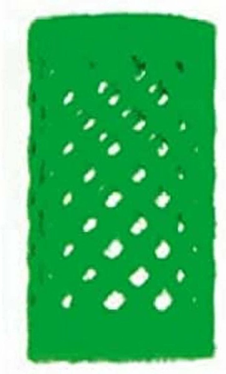 Efalock Fluwelen roller Kort Groen 24mm 12st